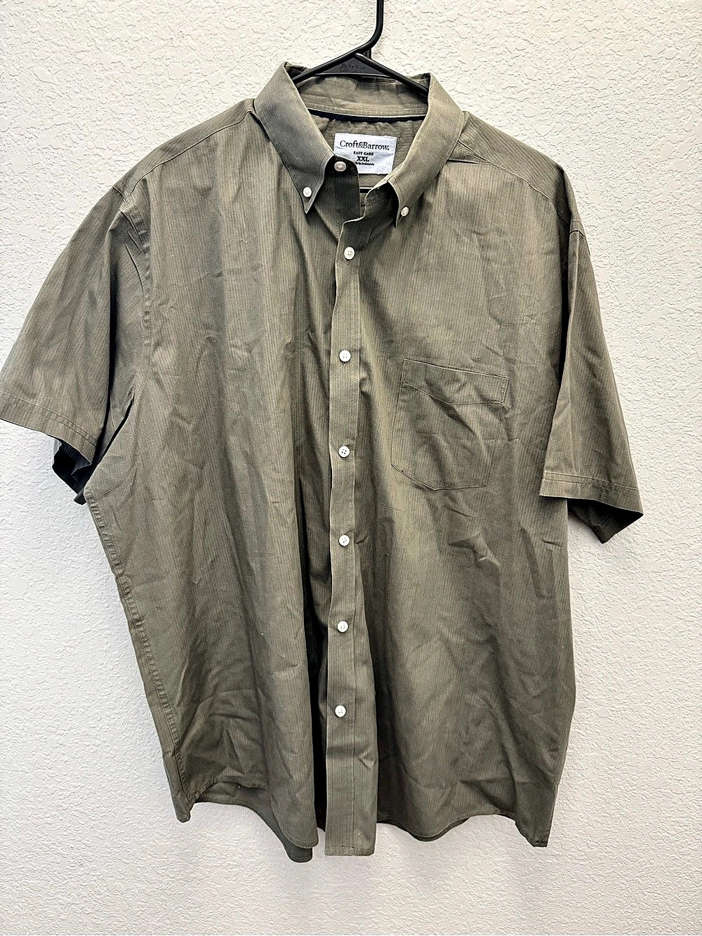 Croft & Barrow Easy-Care Short-Sleeve Button-Down Shirt XL